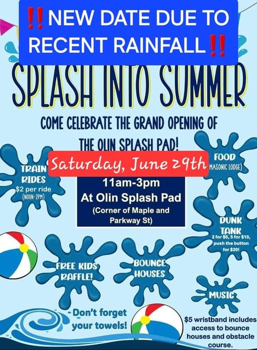 Grand Opening of the Olin Splash Pad